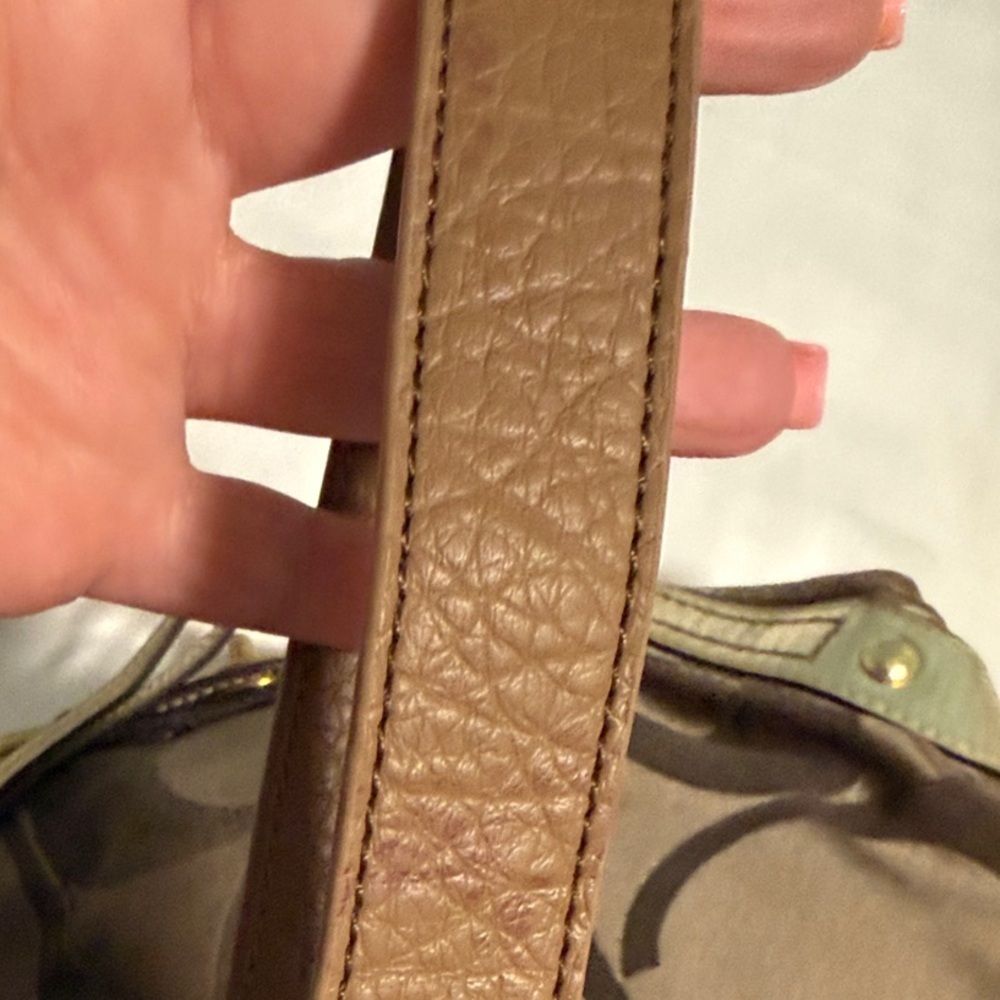 Coach Monogram 2008 Brown and Gold Bag shoulder bag! Gorgeous Accents. 💕 - Picture 13 of 14